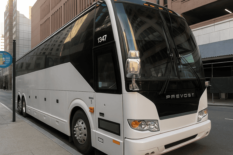 a Hartford Minibus Company coach bus