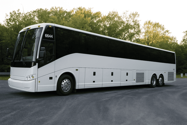 exterior of Hartford Minibus Company coach bus