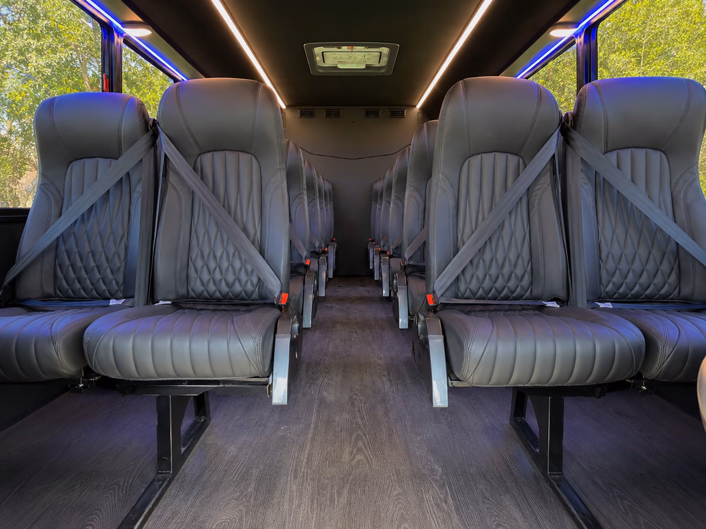 hartford 20 passenger minibus interior