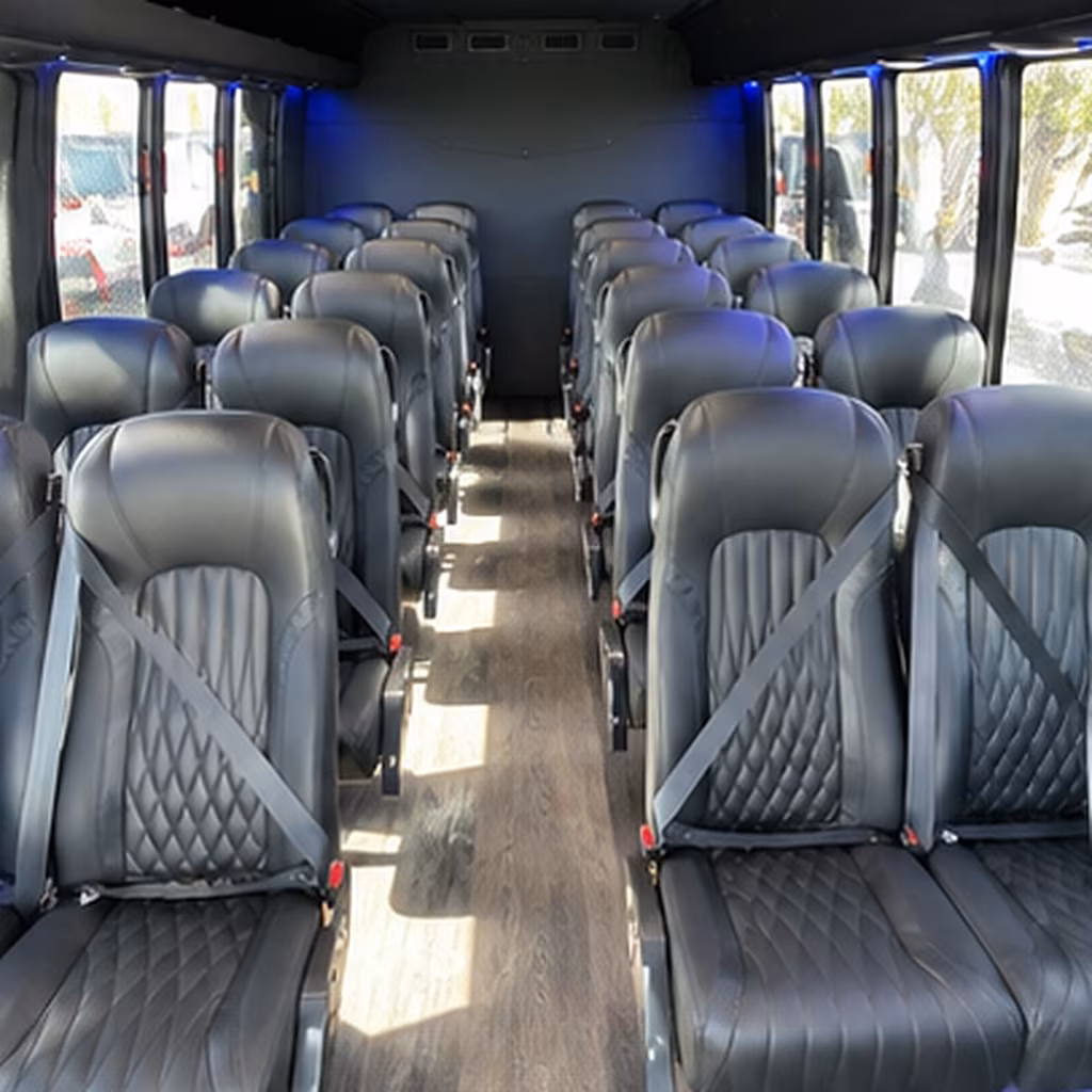 hartford 25 passenger minibus interior
