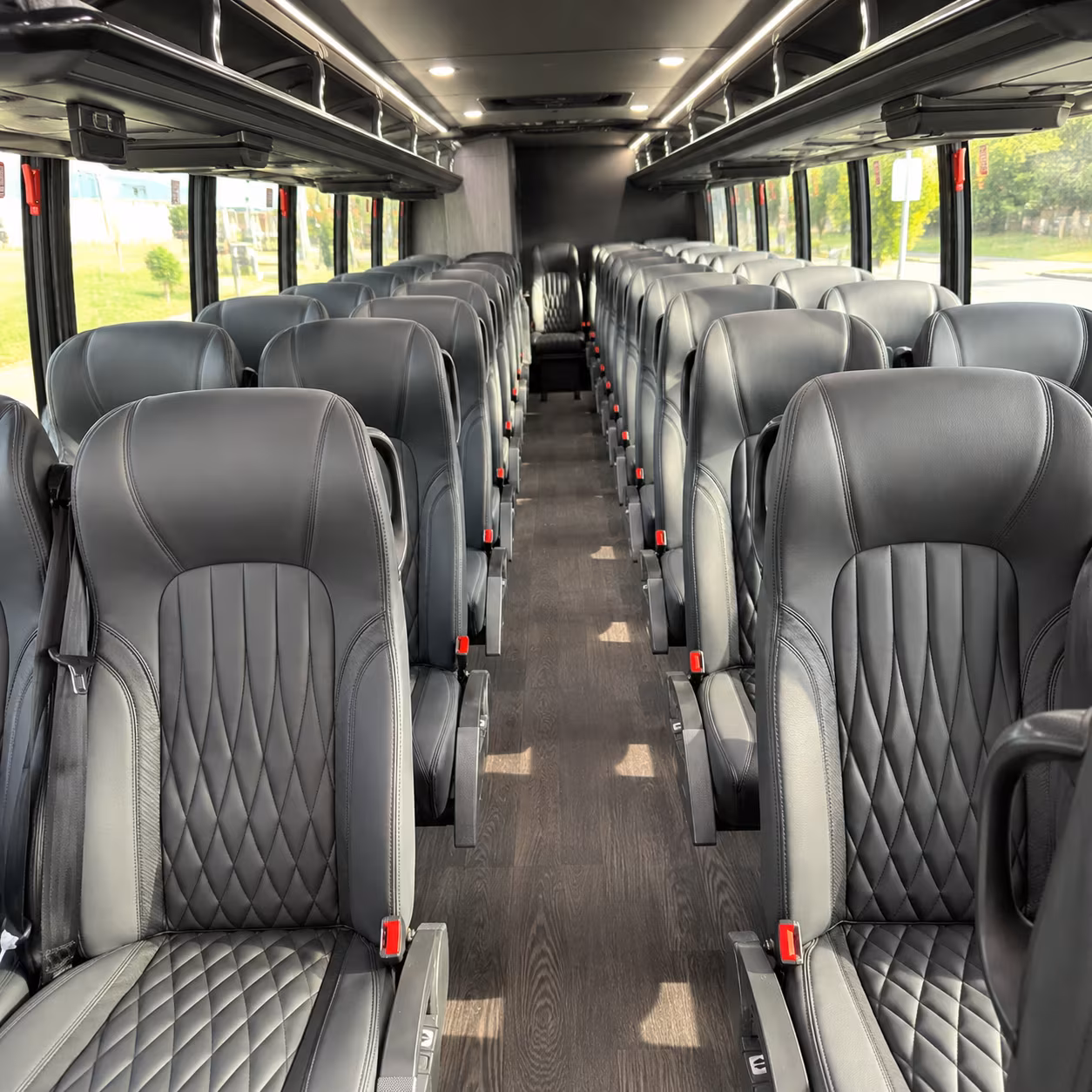 hartford 28 passenger minibus interior