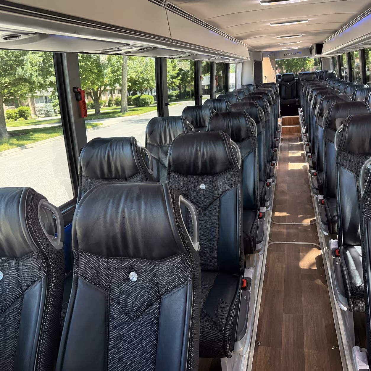 hartford 40 passenger charter bus inside