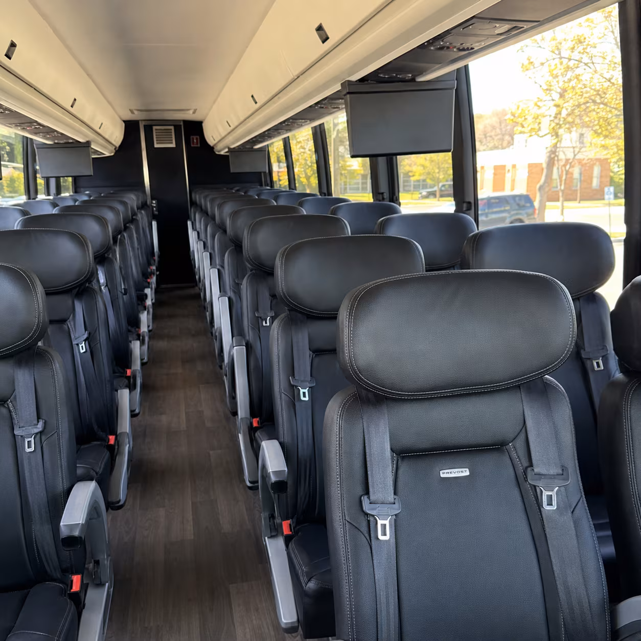 hartford 45 passenger charter bus inside