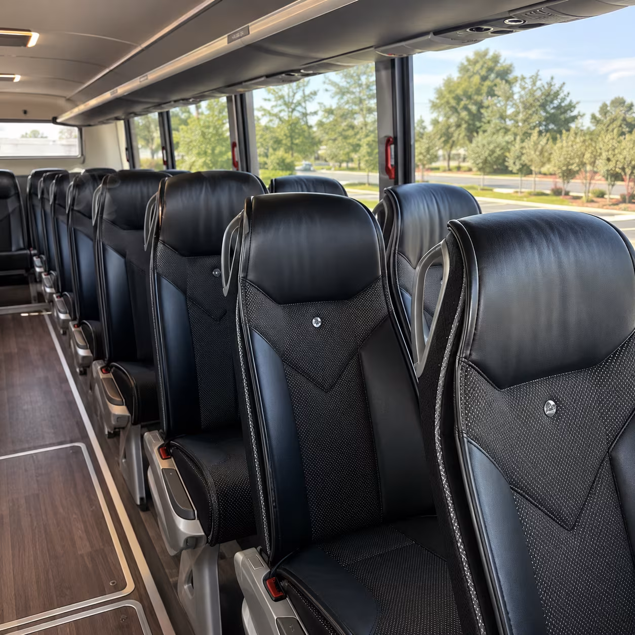 hartford 45 passenger charter bus interior