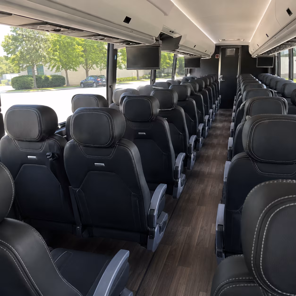 hartford 56 passenger charter bus interior