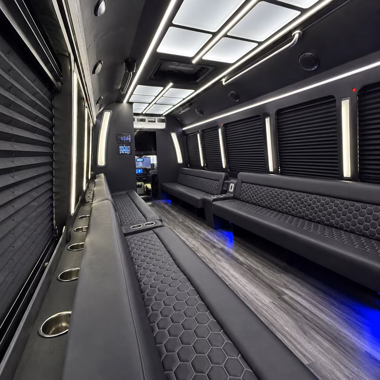 hartford party bus interior